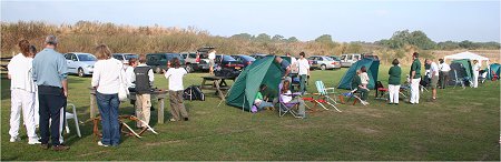 Getting set up at the start of the shoot Getting set up at the start of the shoot